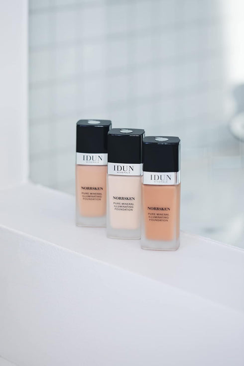 Liquid Norrsken Foundation, Silky Smooth Coverage, Luminous Finish for Dry Skin, 214 Ylva, 1.01 oz
