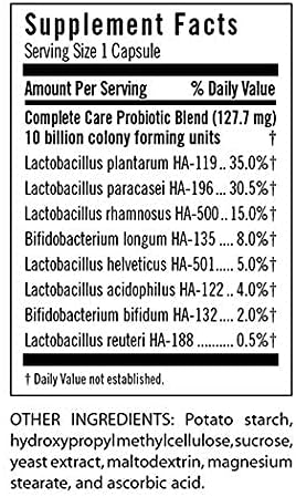 FLORA Complete Care Probiotic, Shelf-Stable, 34 Billion CFU, 30 Count