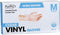 ForPro Disposable Vinyl Gloves, Clear, Medium, 100-Count, Industrial Grade, Powder-Free, Latex-Free, Food Safe, 2.75