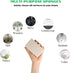 THE GREATER PLANET Natural Kitchen Sponges: Eco Friendly Multipurpose Wood Cellulose Scrub Sponges, 10 Pack