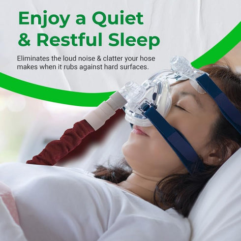Designs by DaVal CPAP Hose Covers - Soft Fleece Tube Cover, 9 ft. Long, No Zipper, Ties, Insulated for 6 ft. & 8 ft.
