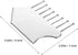Metal Gua Sha Tools for Facial and Body Scraping, Zinc Alloy Scalp Massage Comb, Silver Face Sculpting and Muscle