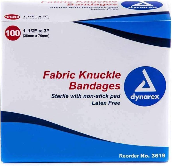 Dynarex Fabric Knuckle Bandage, Box of 100