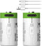 TEMIBATT Rechargeable CR2 Batteries 2 Pack,3V-3.7v 300mAh CR2 Lithium Battery with USB Type