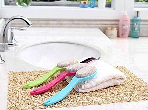 WAFJAMF Foot Stone Brush Exfoliating Shower Foot Scrubber with Pumice (1 PCS Blue)