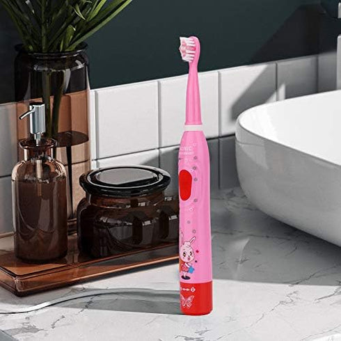 OJV 8630 Kids Sonic Electric Toothbrushes for Children, 6 Modes 2-Min Timer, USB Rechargeable Power Smart Toothbrush
