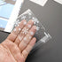 AKOAK 100 Count Resealable Clear Snowflake Bags, 14cm x 14cm +3cm for Candy Cookie Packaging