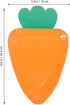 SWETRACE 24pcs Carrot Shaped Disposable Paper Plates Multi-function Household Dinner Plates for Party Gathering