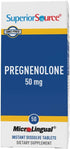 Superior Source Pregnenolone 50 mg - Hormonal & Brain Health Support Supplement - 50 Instant Dissolve Tablets