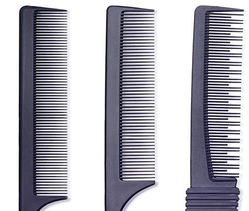PERFEHAIR Teasing Comb for Fine Hair, 3-Pack Rat Tail Backcombing Volumizing Tools for Women