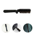Small Home Stylish Mustache Pocket Hair Folding Brush, Black Comb for Men, Portable Detangling Grooming
