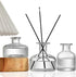 TUPANDY 200ml/6.6oz Refillable Glass Aromatherapy Diffuser Bottle, Clear