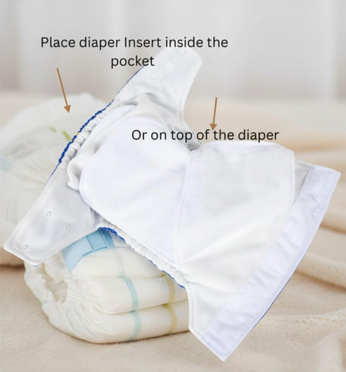 Kawaii Adult Reusable Cloth Diaper - Large Waterproof Incontinence Underwear with Super Absorbent Insert - Leak Proof
