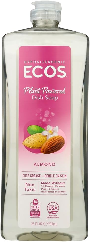 Earth Friendly Ultra Liquid Dishmate, Natural Almond, 25 fl oz, Pack of 2