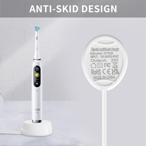 Electric Toothbrush Charger for Braun Oral B IO Series 7 8 9, Replacement Magnetic Charger 100V-240V for IO 3768, IP67