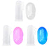 AKOAK Baby Finger Toothbrush 1 Pack Soft Silicone Training Toothbrush with Storage Box, Oral Care (White)