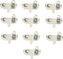 Unifizz Metal AA Battery Spring Plate Set, Positive Negative Plate, 10 Pcs, 27 x 12MM Nickeling Plate, Silver