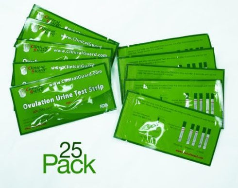 Pack 25 5 Clinical Guard Ovulation Test Strips of - Accurate Measurement Within min - Ovulation Tests Cost-Effective
