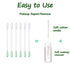 100 Pcs Cotton Makeup Remover Swabs - Disposable Vitamin E Liquid-Filled Swabs for Eye/Lip/Eyebrow Makeup Removal
