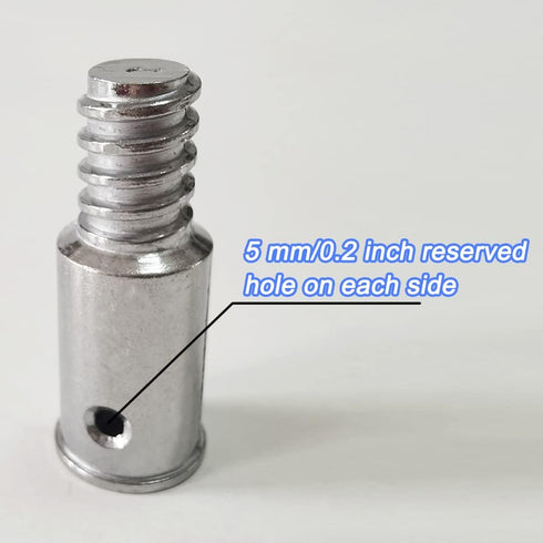 Threaded Tip Replacement Ultra Threaded Tip Repair Kit - Aluminum Extension Pole End Adapter for 1 Inch Pole