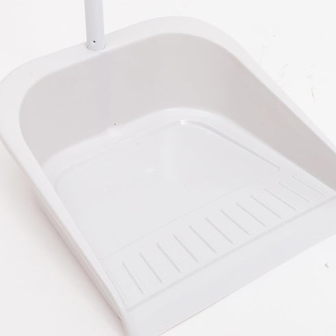 KALLORY Broom and Dustpan Set, Dust Pan and Broom Combo for Floor Cleaning, Long Handle for Indoor Outdoor Use