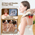 Shiatsu Neck and Back Massager with Heat, Cordless Handheld Massager for Deep Tissue Kneading, Electric Neck