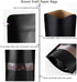 50pcs Black Kraft Paper Stand Up Pouches, 7x10inch Ziplock Food Storage Bags with Matte Window