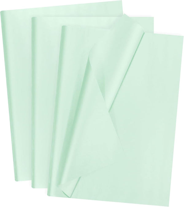 MECCANIXITY 60 Sheets Blue Waterproof Tissue Paper, 20x28 Inch for Florist Bouquet Supplies
