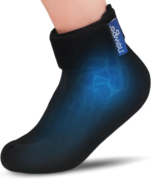 NEWGO Cold Therapy Ice Sock for Foot Pain Relief, Cold Pack Sock for Neuropathy, Chemo, Plantar Fasciitis, Edema,