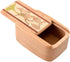Large Cherry Wood Pill Box with Elegant Ginkgo Inlay - Handmade in the USA
