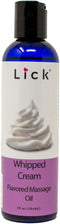 Whipped Cream Flavored Massage Oil for Couples, Edible Massaging Lotion with Vitamin E and Sweet Almond Oil