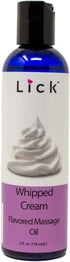Whipped Cream Flavored Massage Oil for Couples, Edible Massaging Lotion with Vitamin E and Sweet Almond Oil