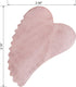 Rose Quartz Gua Sha Comb Massage Tool, Unique Comb Edge Gua Sha Board for SPA & Acupuncture Therapy, Heart Shape
