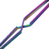 SILPECWEE Colorful Stainless Steel Nail Art Pincher, 1Pc Cuticle Pusher, Multi-Function Nail Care Tools