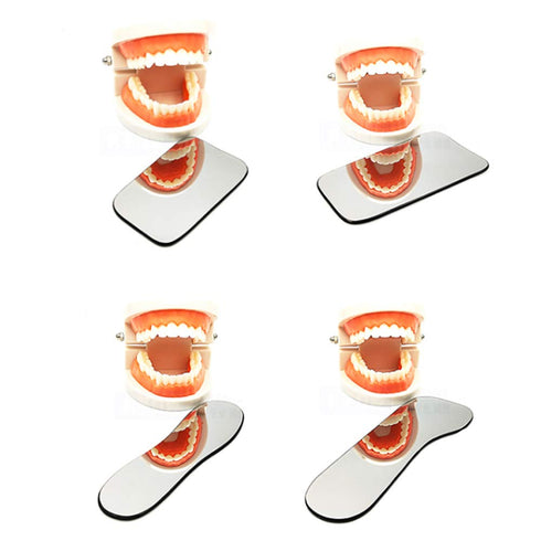 5Pcs Intraoral Mirrors, Thicker Coated Two-sided Reflector, Titanium Plated Glass