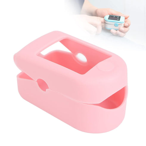 1Pc Pink Pulse Oximeter Fingertip Case - ANGGREK Compact Portable Protective Cover for Health Monitors
