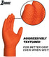 1st Choice 6 mil Nitrile Gloves, Disposable Mechanic Gloves Latex Free with Raised Diamond Texture