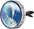 Wild Essentials Dolphin Essential Oil Car Vent Diffuser, Stainless Steel Locket Pendant with 8 Color Refill Pads