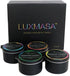Set 4 13.4 OZ Massage Candles for Body Therapy-Natural Soybean Wax Low Temp Massage Oil Candles for Skin Care-Body