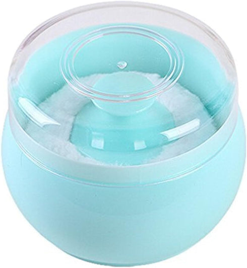 Topwon Baby Powder Puff Kit for Body Powder Container & Dusting Powder Case for Baby & Mom