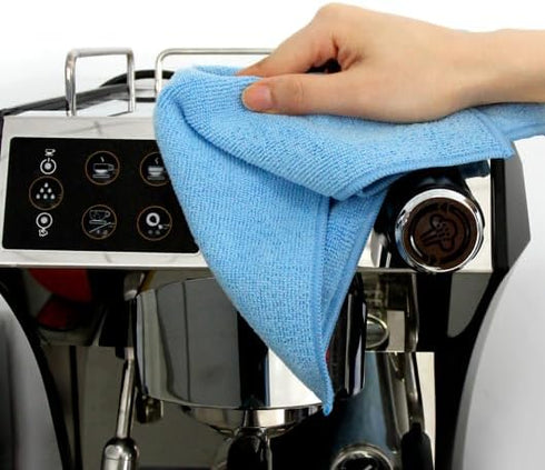 Microfiber Cleaning Cloth, Commercial Grade Extra Thick, 16in x 16in, 4 Color Mixed, Pack of 12