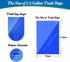 2.6 Gallon Small Trash Bags, 300 Counts, 10 Liters, Multi-Color Bin Liners for Home Office