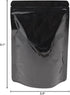 FERENLI 100 Pieces Resealable Mylar Bags - Stand Up Foil Pouch for Food Storage Packaging Airtight Zipper Pouches