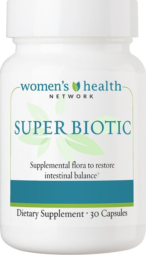 Super Biotic Probiotic Supplement for Digestive Wellness, 30 Capsules