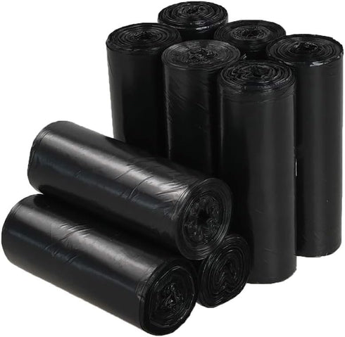 8 Gallon Kitchen Trash Bags, Black Garbage Bags, 200 Counts