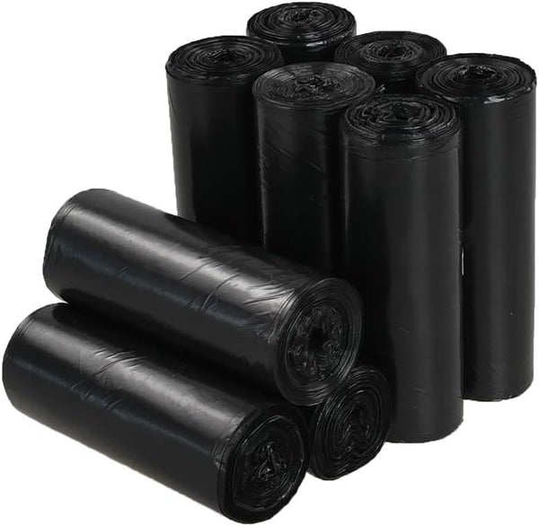 8 Gallon Kitchen Trash Bags, Black Garbage Bags, 200 Counts