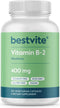 BESTVITE Vitamin B-2 (Riboflavin) 400mg, 120 Vegetarian Capsules, Vegan, Non-GMO, Gluten Free