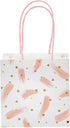 Sparkle and Bash Mini Gift Bags with Handles, 12-Pack, 5 x 5 x 3 in, Pink Floral & Animal Assortment for Party Favors