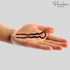 Parcelona Large 3 1/2" Brown Tortoise Shell Wavy Crink U Shaped Chignon Hair Pins Set of 3 Made in France for Women and