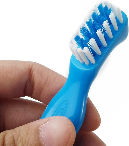 GXXMEI 12PCS Set Double Bristle Denture Toothbrush for Effective Cleaning